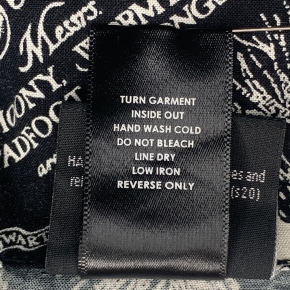 Harry Potter The Marauder's Map Print Top Sleeveless Buttons Down Size XL Junior - Picture 13 of 13